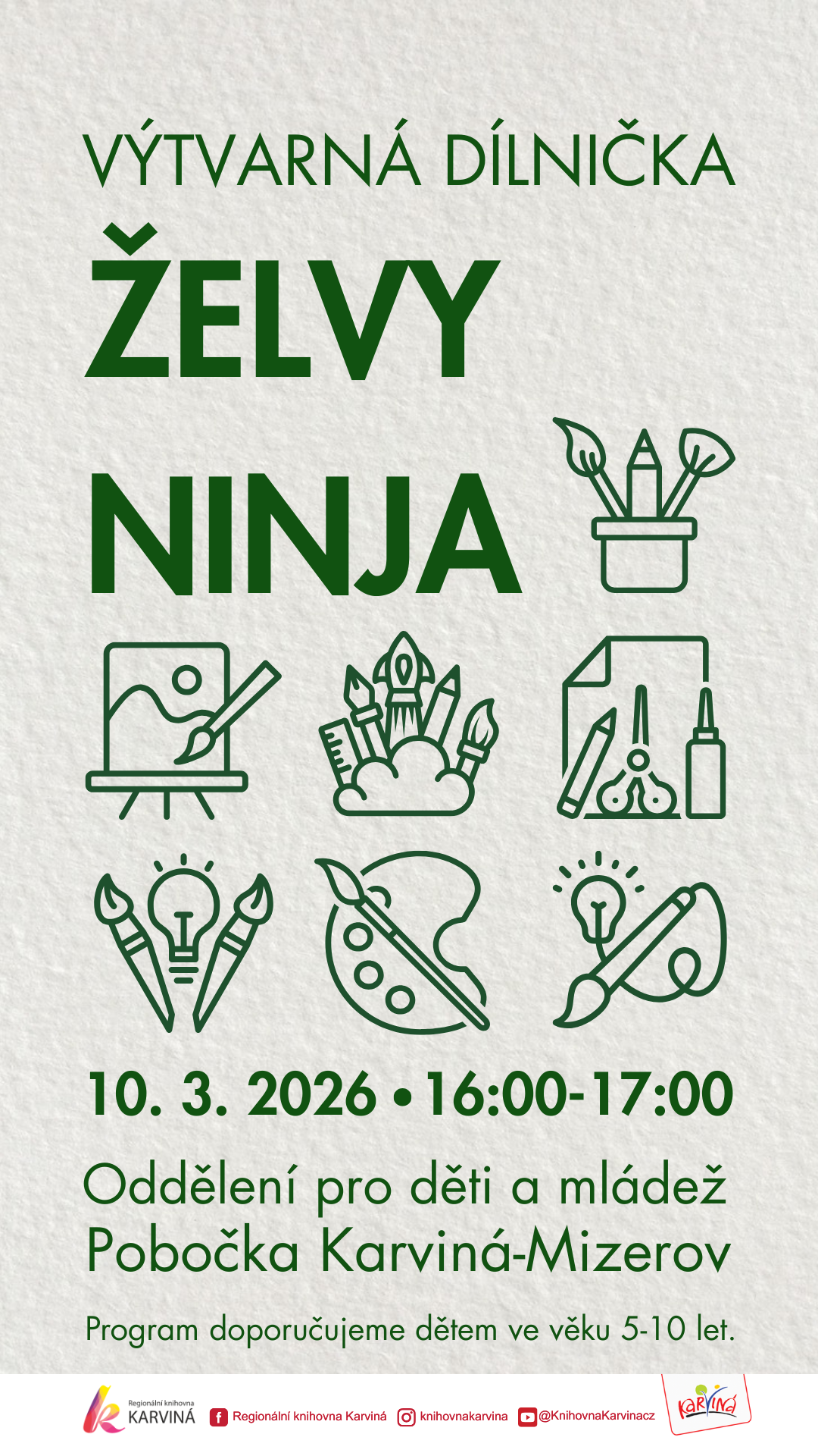 Výtvarná dílnička: Želvy Ninja